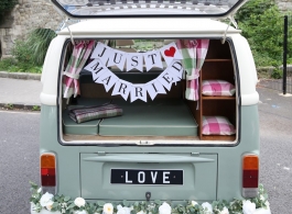 Vintage Campervan wedding hire in London